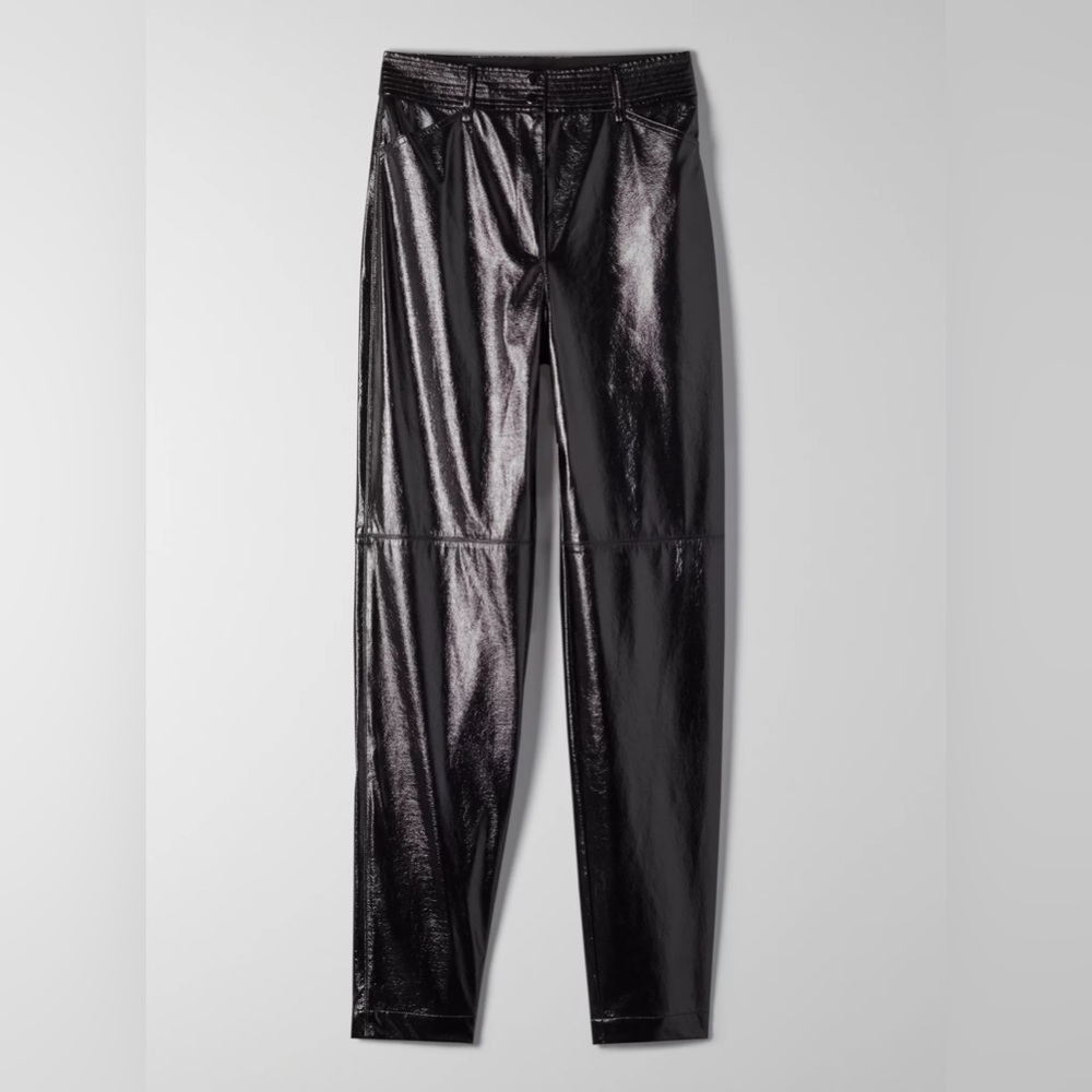 Aritzia Wilfred Funk Pant- Vegan Patent Leather